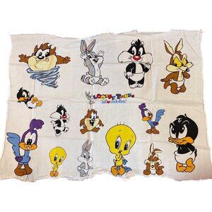 Vintage Looney Tunes Lovables 100% Cotton Fabric Panel